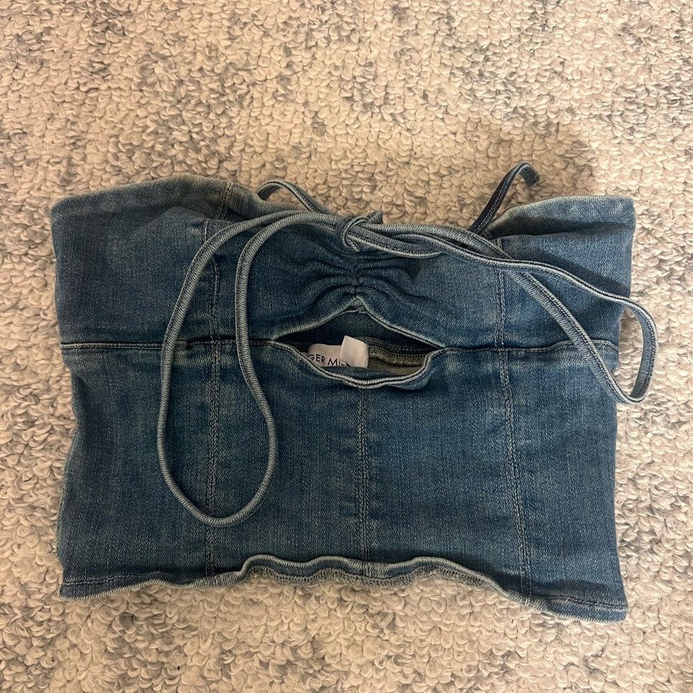 Denim Tube Top